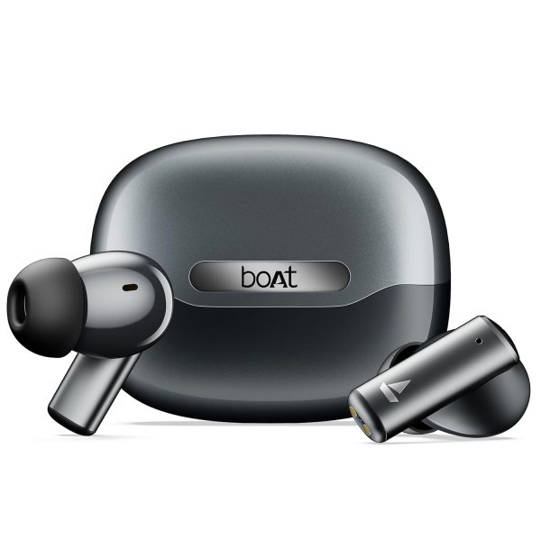 boAt Airdopes Prime 701 ANC (2025 Launch),46dB Hybrid ANC, 50Hr Battery, Real Spatial Audio,Multidevice Connect,App Support, Bluetooth Earbuds, TWS Ear Buds Wireless Earphones with mic (Obsidian Grey)
